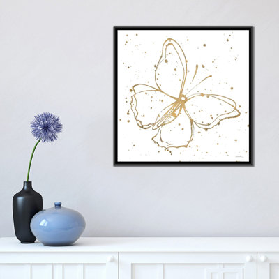 «Golden Wings I» par Shirley Novak, peinture sur toile