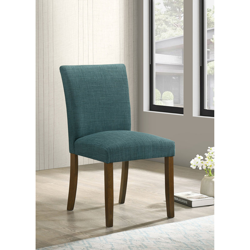 Conifer Teal Blue Upholstered Dining Side Chair(Only Dining Chairs)