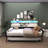 Twin Farmhouse Daybed With Trundle, Sliding Barn Door Headboard, Charging Station & LED Lights-115450848