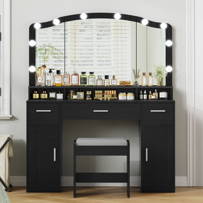 Ensemble coiffeuse et tabouret Areena