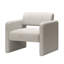 Chaise avec accoudoirs à rayures beiges - Rehausse le décor de la réception et de la chambre à coucher en ajoutant de l'élégance au salon