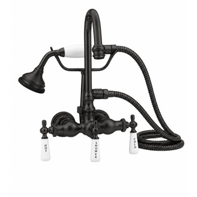 Robinet de col de cygne pour baignoire avec douchette (P0402)