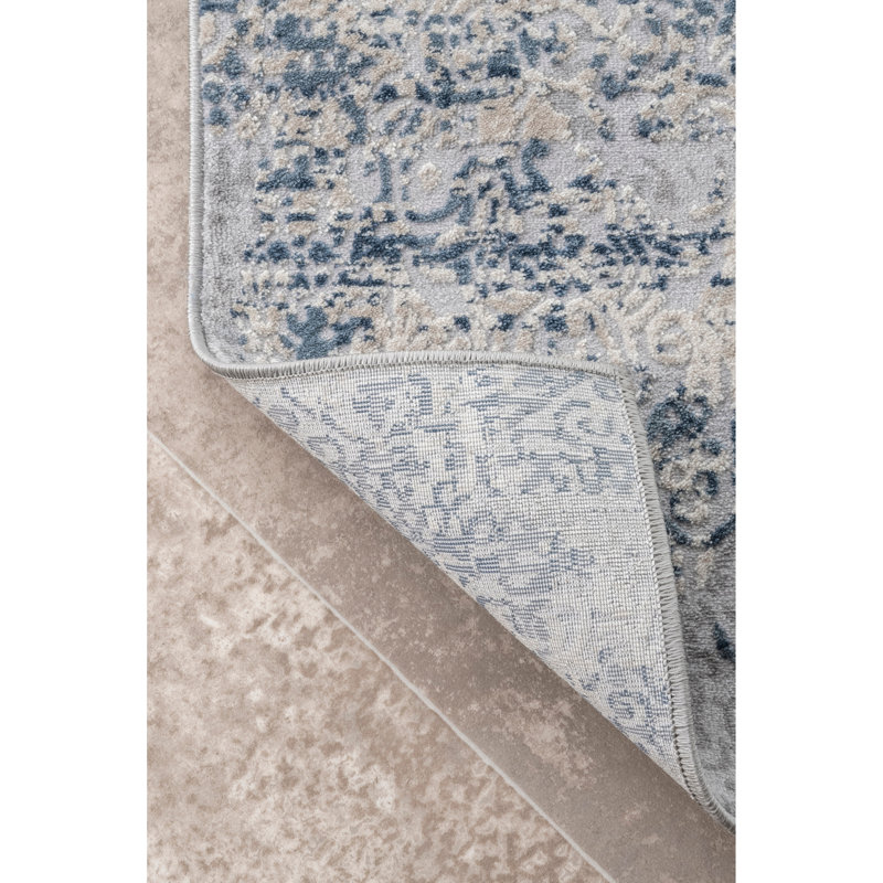 Tapis gris / beige Rubio, Rectangle de 10 pi x 14 pi