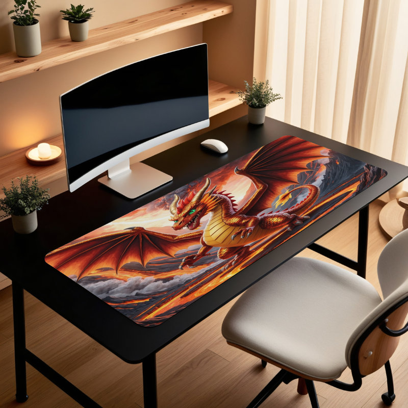 Polyester Desk Pad, 14.4x12.1