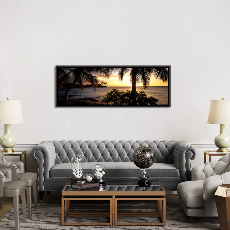 «Kohala Coast, Hawaii», reproduction de photo sur toile, H 12 po x l 36 po x P 1,5 po, Toile avec cadre noir