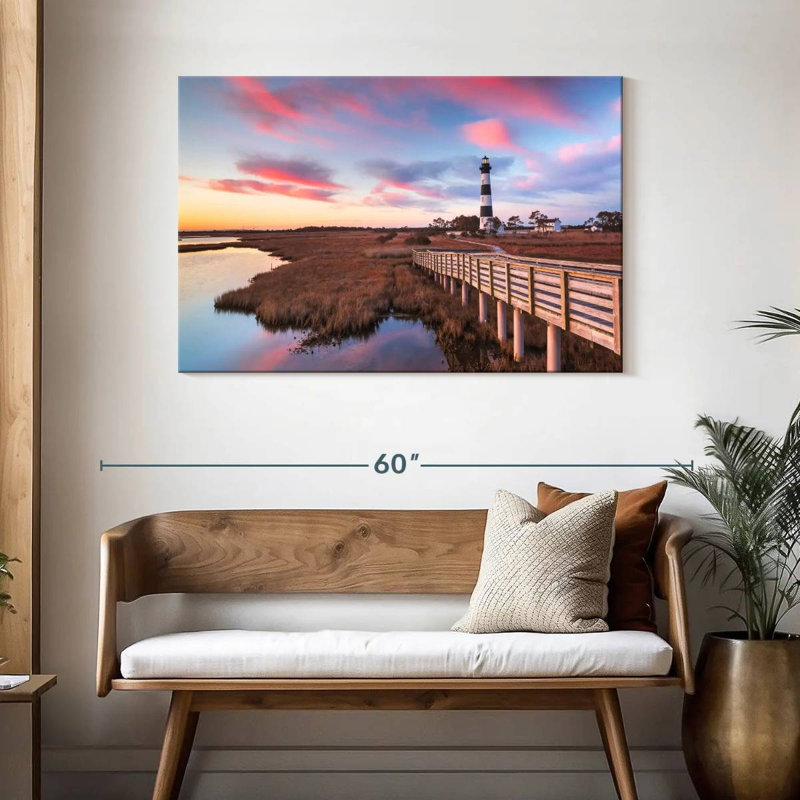 Lilie Lighthouse In Bodie Island, 30" H x 45" W