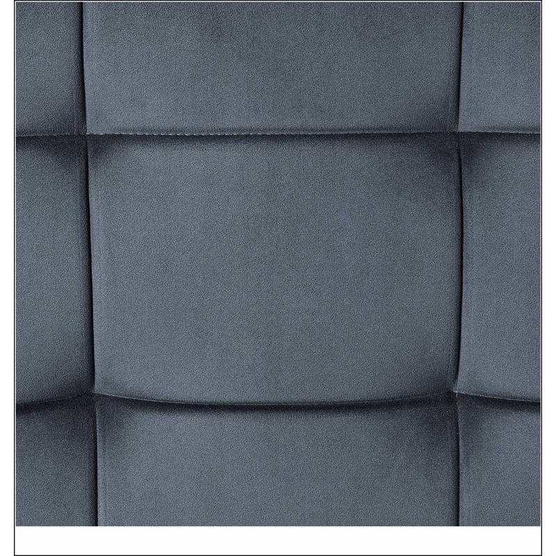 Repose-pieds rectangulaire gris et gris sable