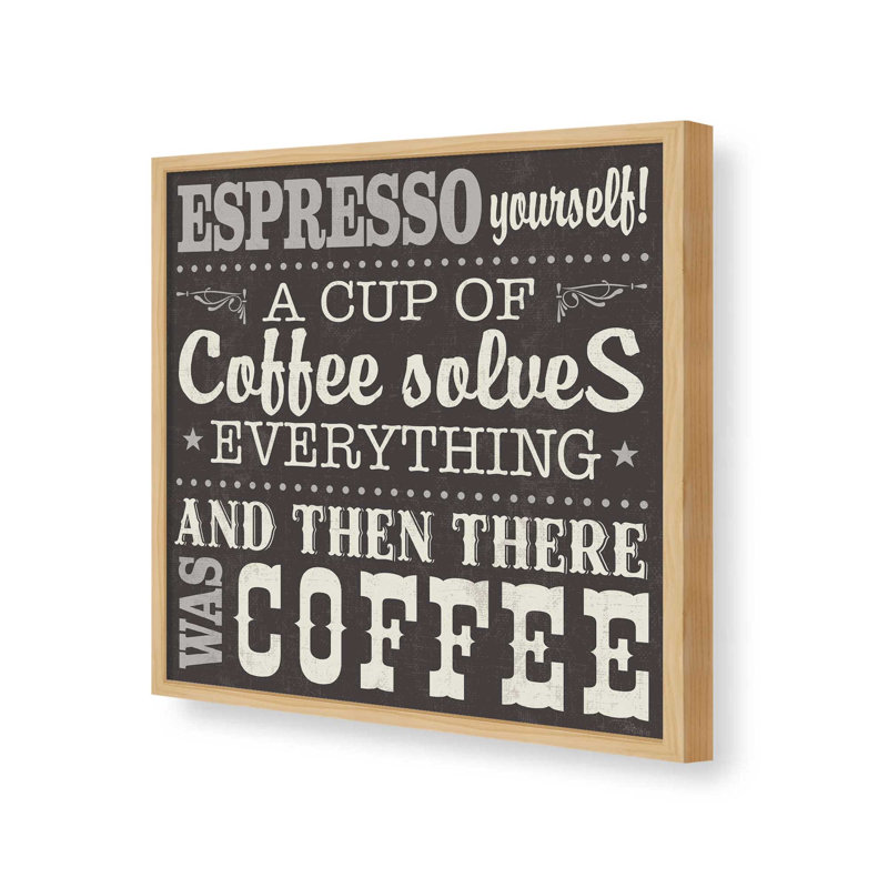 «Coffee Lovers» par Pela Studio, reproduction d'art, 12 W x 12 H, Maple, Framed Print