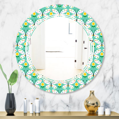Miroir mural Triple C Butterflies I Cottage Americana