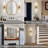 2-Lights 30" Knurled Texture Indoor Wall Sconces with Clear Glass (Bulbs Include) (Set of 2)-104871548
