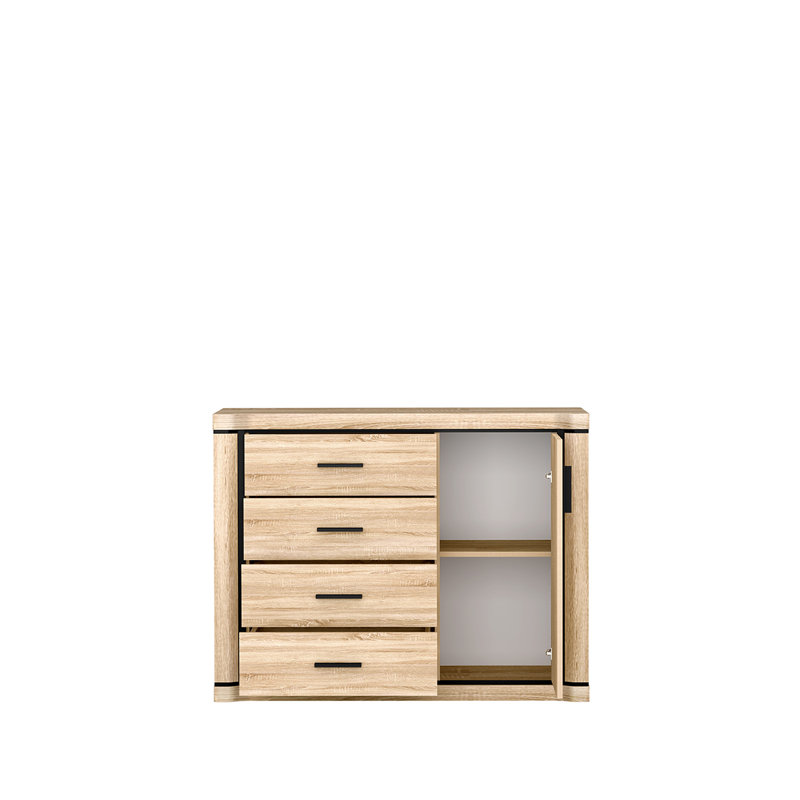 Temmo Laminate Rectangle Accent Cabinet, Sonoma oak
