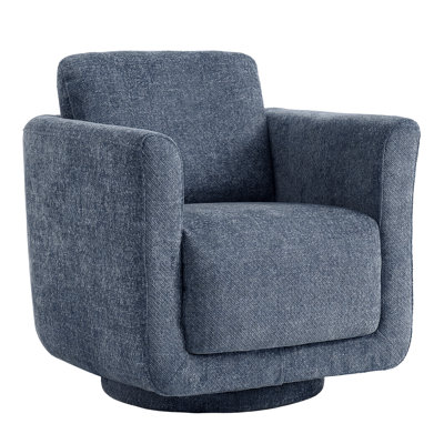 Scottie Eucalyptus Swivel Barrel Chair