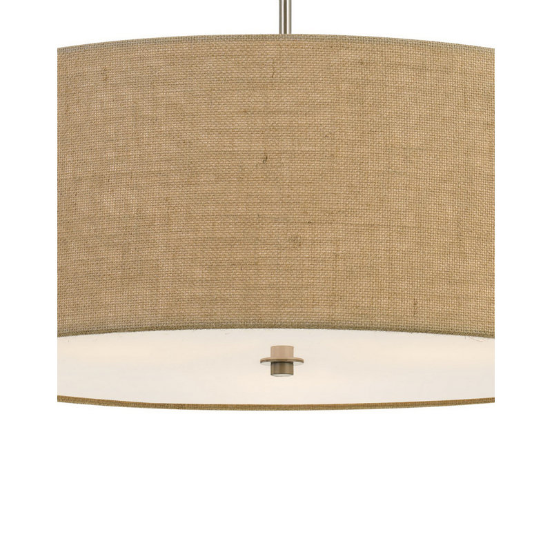 Arleen 3 - Light Drum Chandelier, Burlap