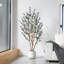 Faux olivier Adcock avec pot ovale blanc-725447100