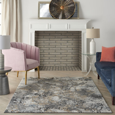 Tapis contemporain gris contemporain