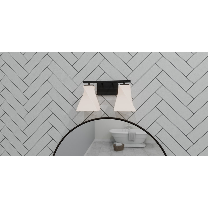 Applique murale pour salle de bain 2 lumières Annecia