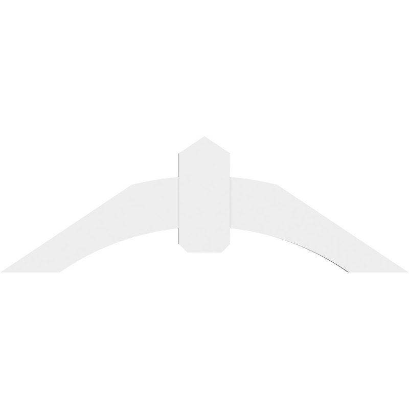 Support pour pignon en PVC Archdale, H 16 po x l 48 po (pas: 8/12), P 2 po x F 6 po