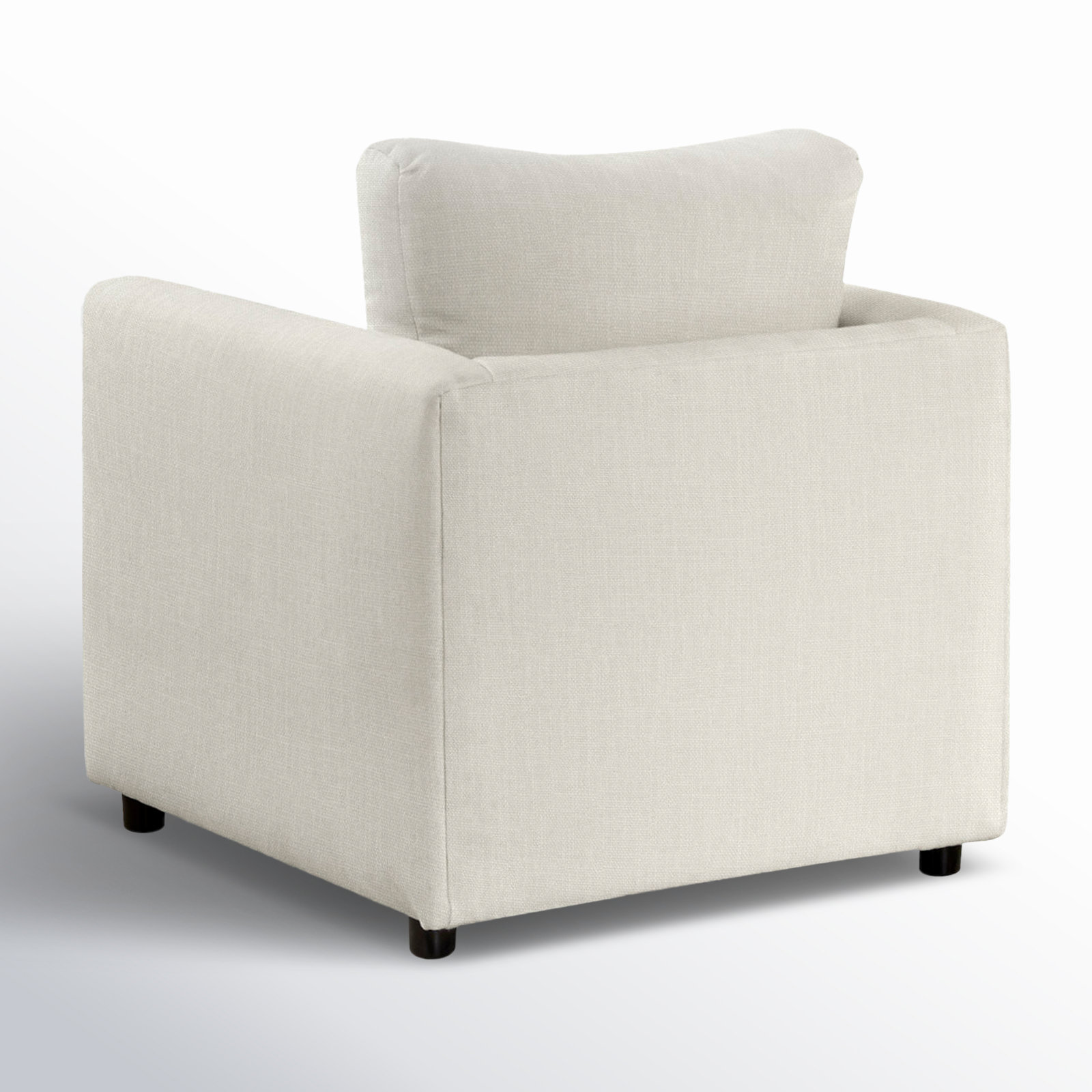 Godwin Upholstered Armchair, Conversation Pearl Basketweave