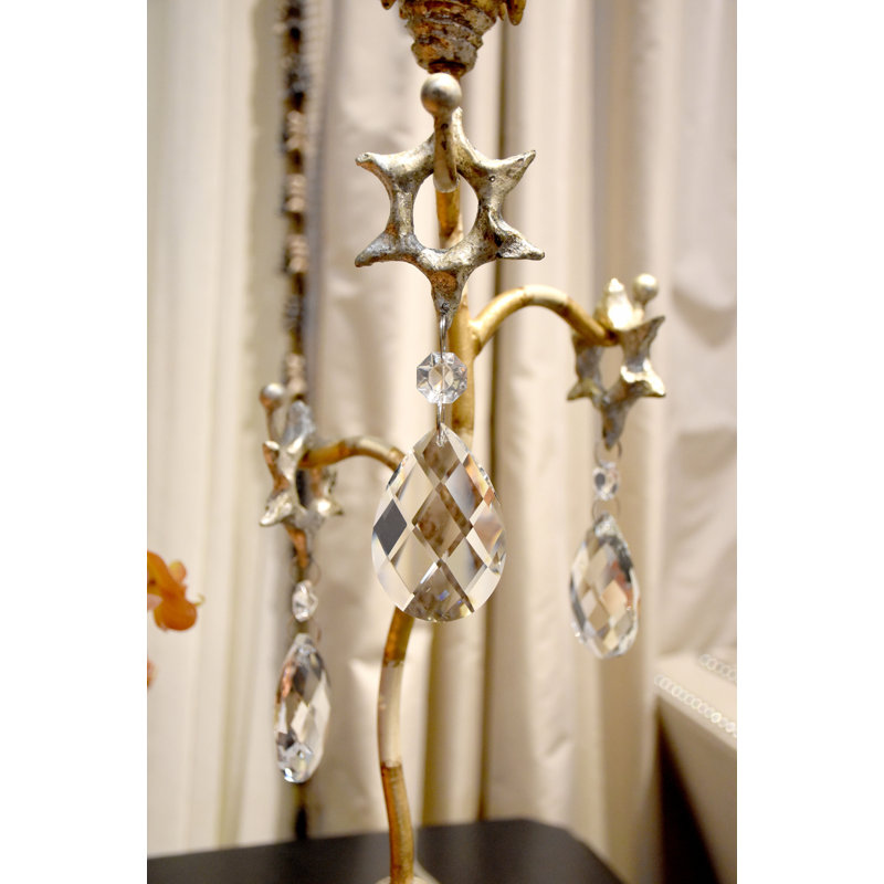 Tivoli 38" Tripod Table Lamp, Gold/Cream