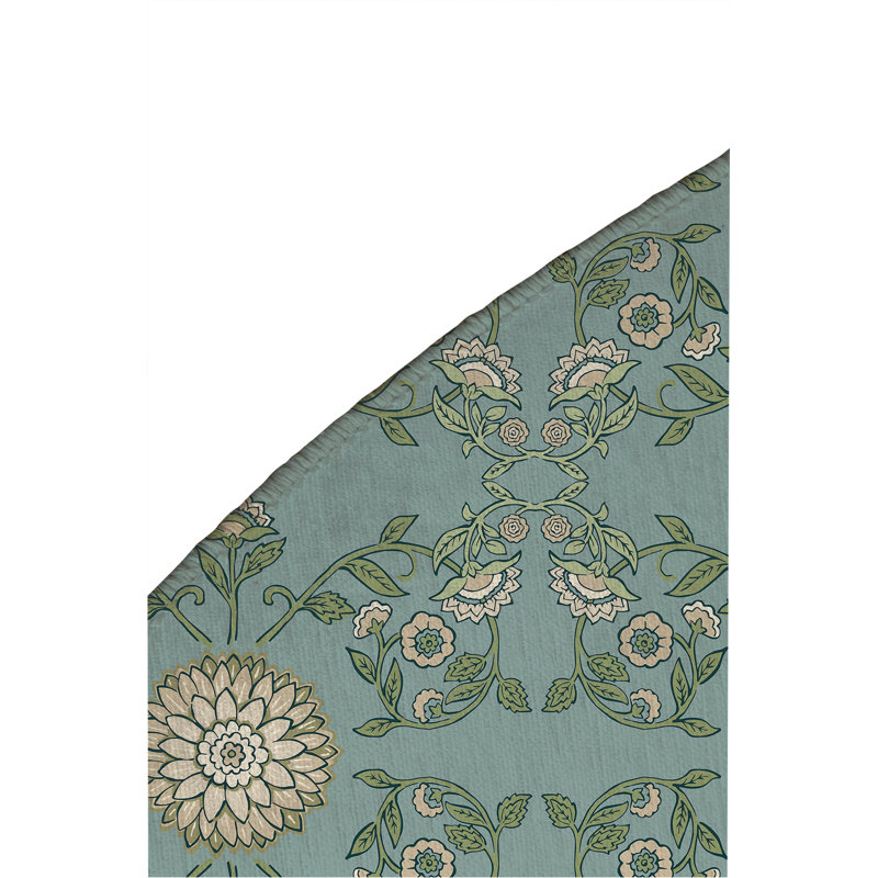 Tapis d'extérieur Aria, Bleu, Rond 5 pi