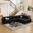 Wylodene 9-Piece Reversible Modular and Standard Velvet Sectional with Storage