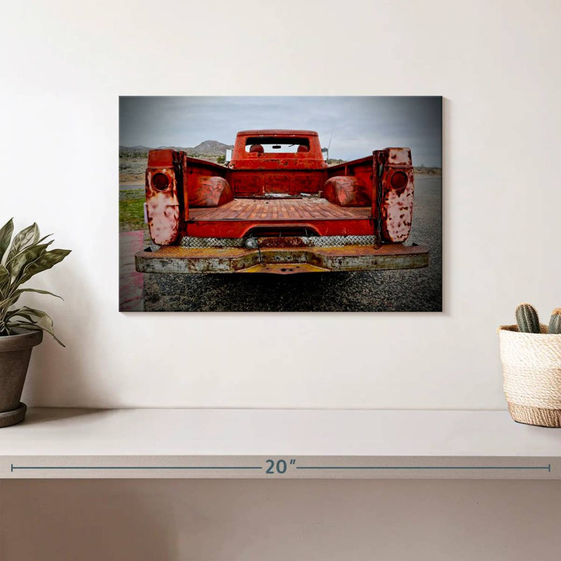 Mehar Back End rétro rouge Pick Up, H 8 po x l 12 po