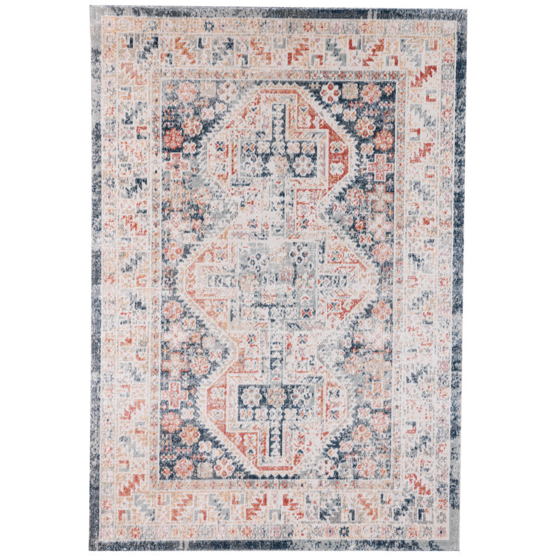 Rovel Vintage Look Machine Made Indoor / Outdoor Area Rug, Rectangle 78 x 150cm