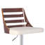 Delphine Swivel Upholstered Adjustable Height Counter Stool with Metal Frame-31455608