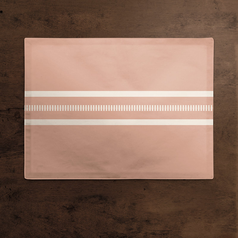 Polyester Striped Rectangle Placemat