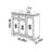Solid wood home storage shoe cabinet