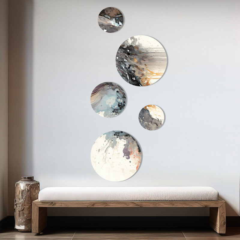 Abstract Wall Decor on Metal