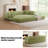 Lozena 78.7" Large 5 In 1 Sofa Bed Convertible, No Tools Assembly Sleeper Sofa, Modern Frameless Boneless Couch, Washable Corduroy Couch, Oversized For Small Space, 2 Pillows Included-220825747
