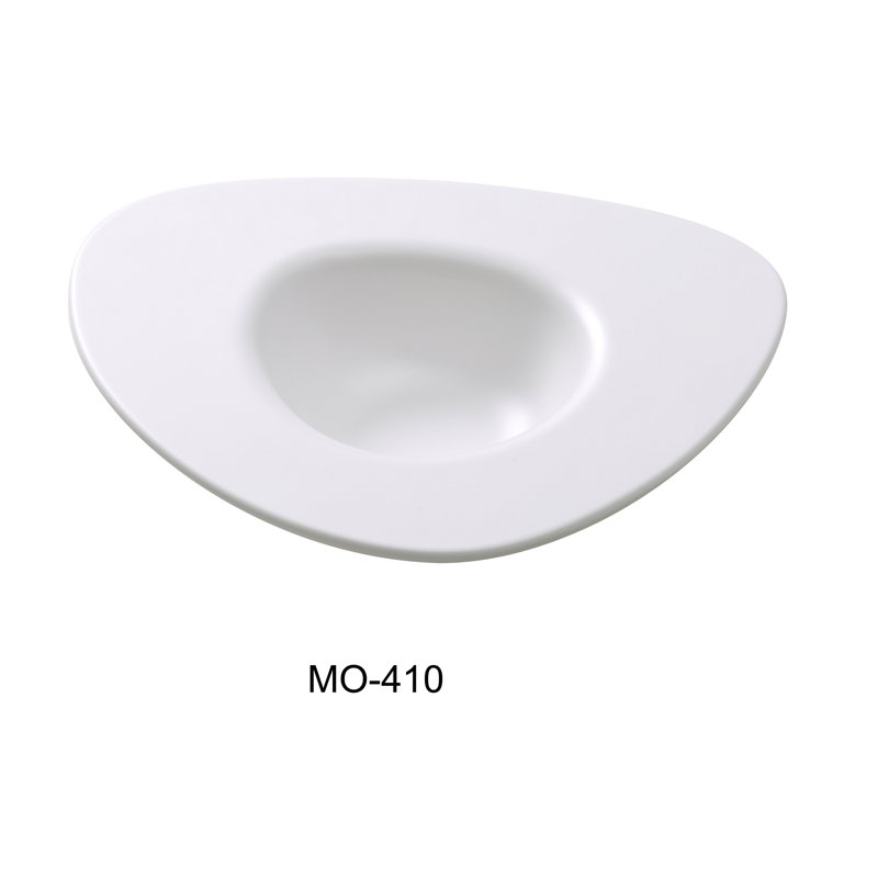 Moderne 10 oz. Melamine Dessert Bowl, White