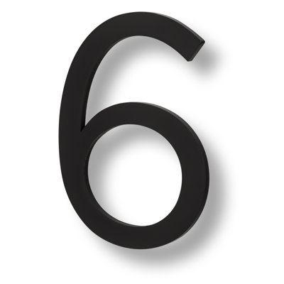 Numéro de maison flottante, 6 po