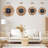 14 In Rustic Wood Boho Sunburst Decorative Wall Clock Silent Non Ticking Farmhouse Small Wall Clocks For Living Room Kitchen Bedroom Decor (rustic Brown)