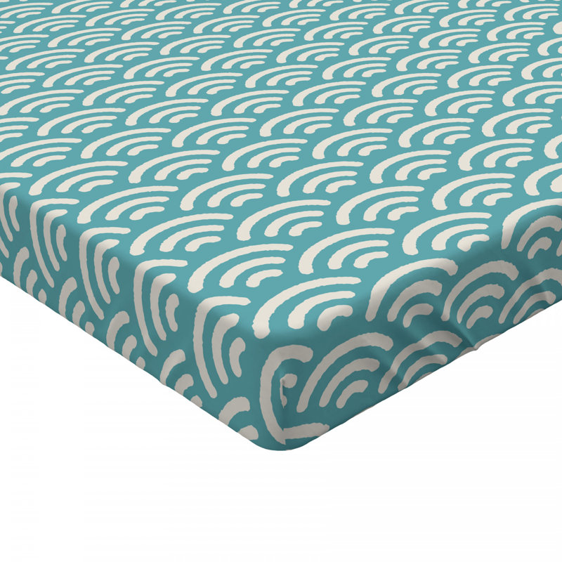 Drap-housse géométrique en microfibre, Drap-housse de taille simple, Géométrique 2