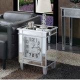 Haskin Mirrored Glass Top 2 - Drawer End Table