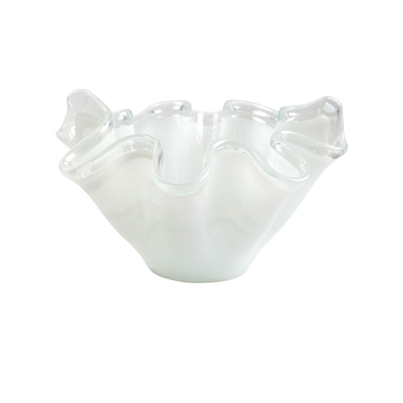 Bol blanc Onda, H 6,5 po x l 10,5 po x P 10 po, Blanc