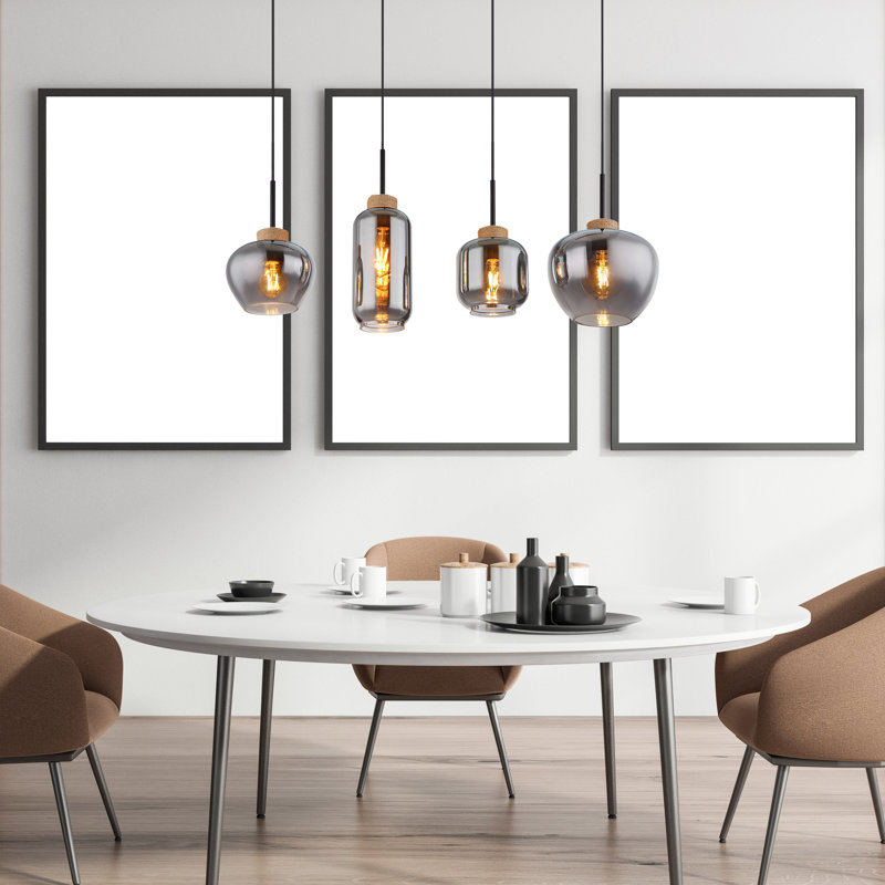 Lillian 4 - Light Matte Black Pendant