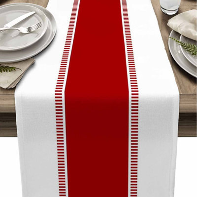 Modern Striped Blended Linen Tablecloth