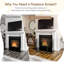 Kilian 3 Panel Steel Fireplace Screen