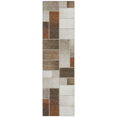 Machine Washable Indoor/Outdoor Chantille ACN2709 Geometric Rug