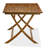 5 Piece Superior Patio Dining Table Set- Ideal for The Beach, Campy, Picnics - Beautiful Bistro Table with 4 Arms Less Outdoor Folding Chairs - Natural Oil Finish-1705833868-1705833871