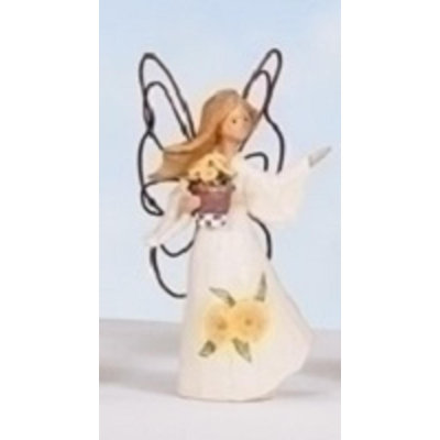November Angels with Marigolds Figurines