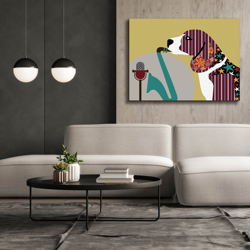 «Beagle Dog II» par Lanre Adefioyue, H 40 po x l 54 po x P 1,5 po