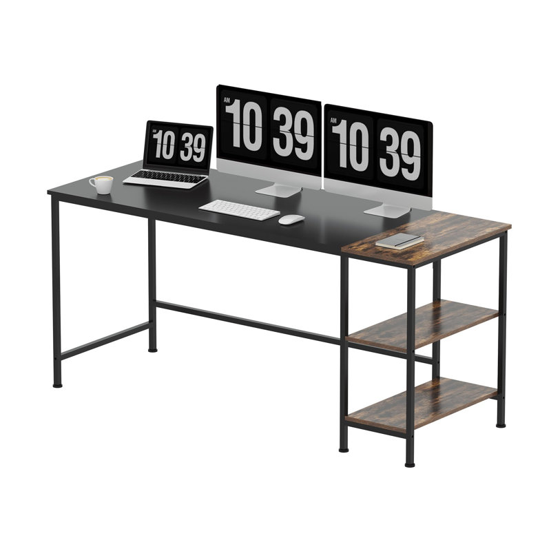 Ardrie Metal Base Writing Desk, 75cm H x 160cm W x 60cm D