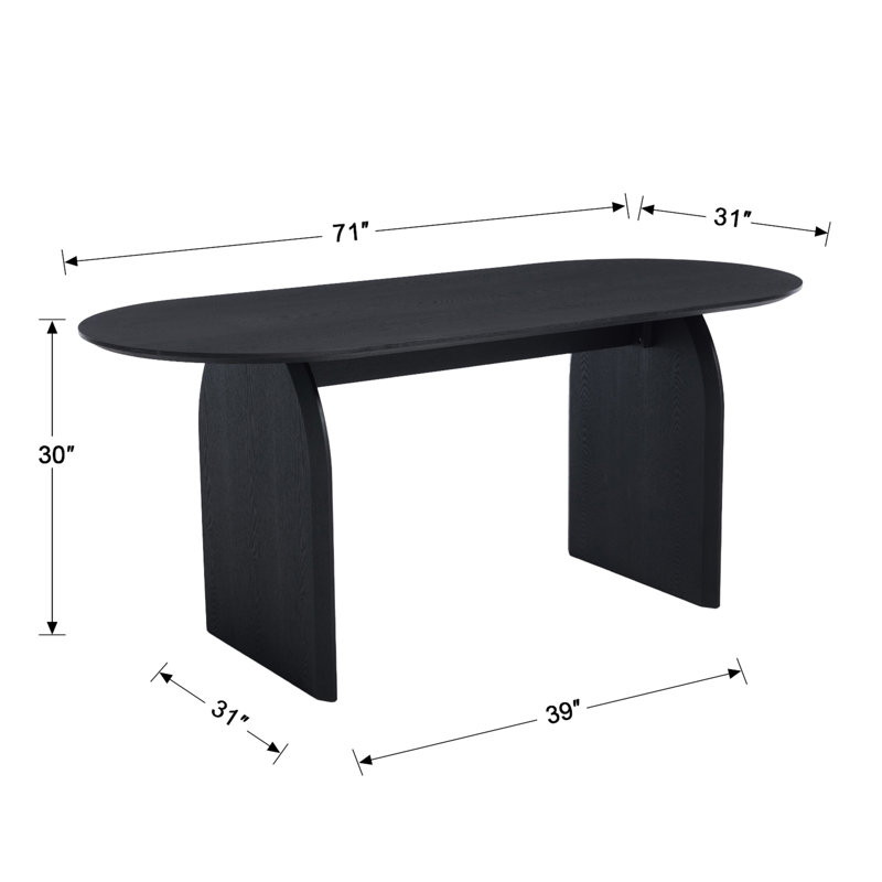 Dining Set Mid-Century Modern Wooden Table & Upholstered Chair Set For Home, Kitchen, Dining Room, Black, Beige/Black