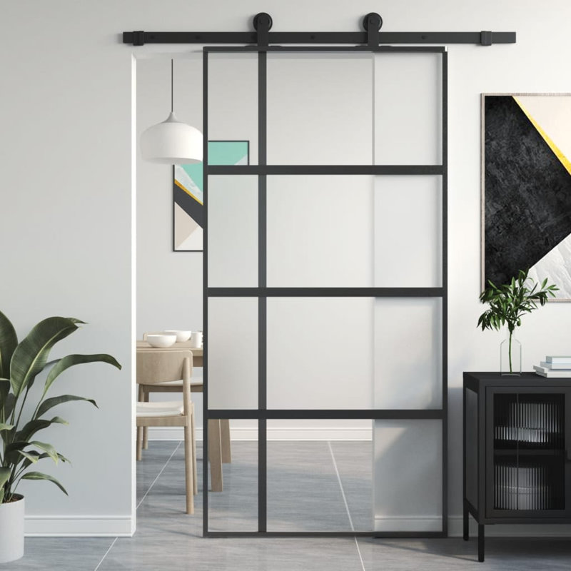 Huftalen Sliding Door, 102.5cm W x 205cm H, Black