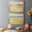 Ochre bord de mer I - ensemble de 2 reproductions de cadres photo-1853495621-1853495620
