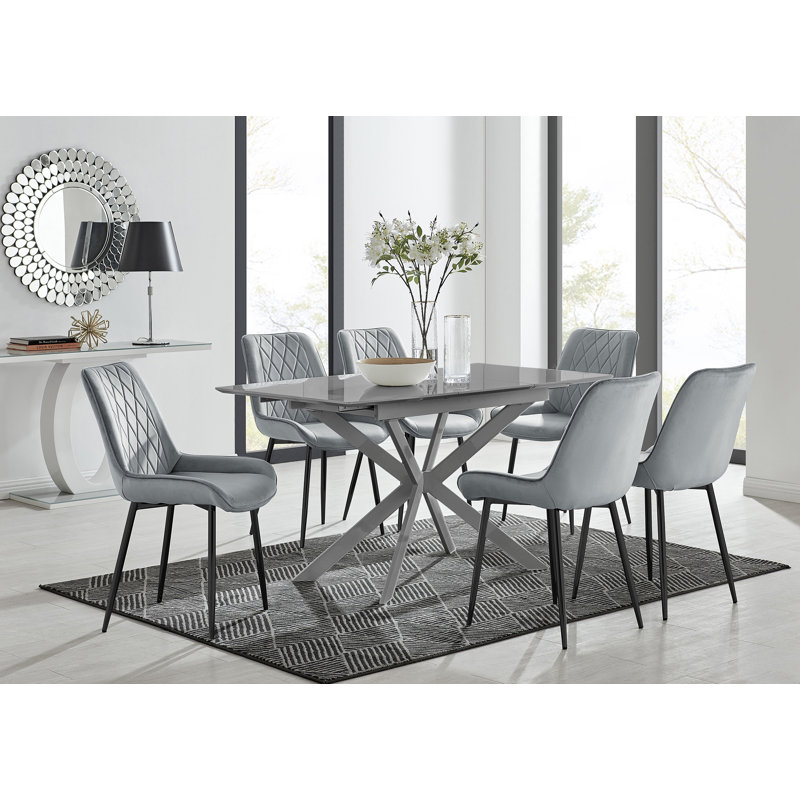 Dining Set, 6, Grey